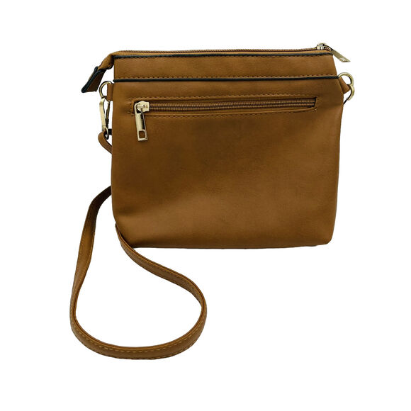 Unbranded Small Brown Faux Pebbled Leather Purse With Bling - Picture 4 of 10